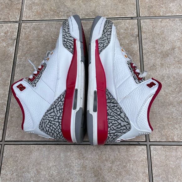 Air Jordan 3 Retro Cardinal Red - Picture 9 of 11